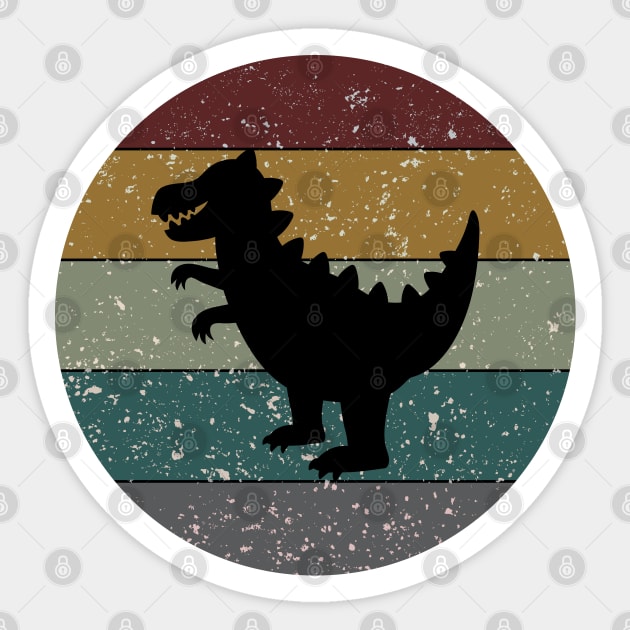 Vintage Dinosaur Sticker by Tilila